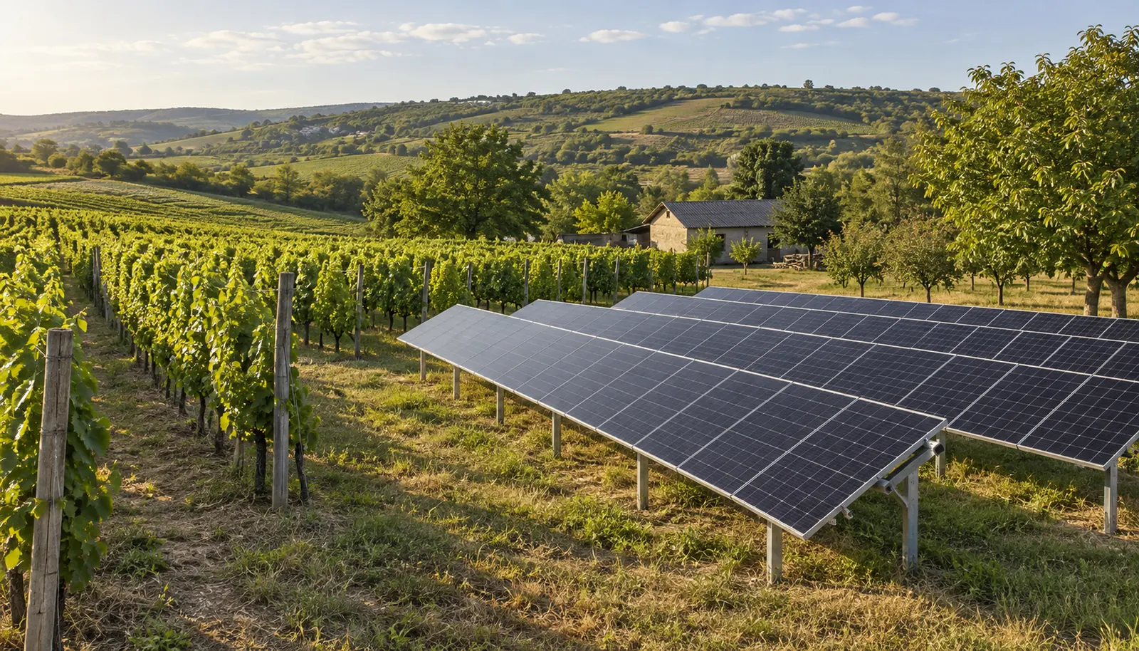 Parc solar mare pe sol, văzut de sus